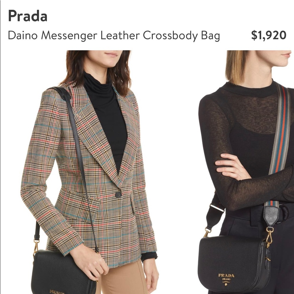 Prada crossbody handbag.